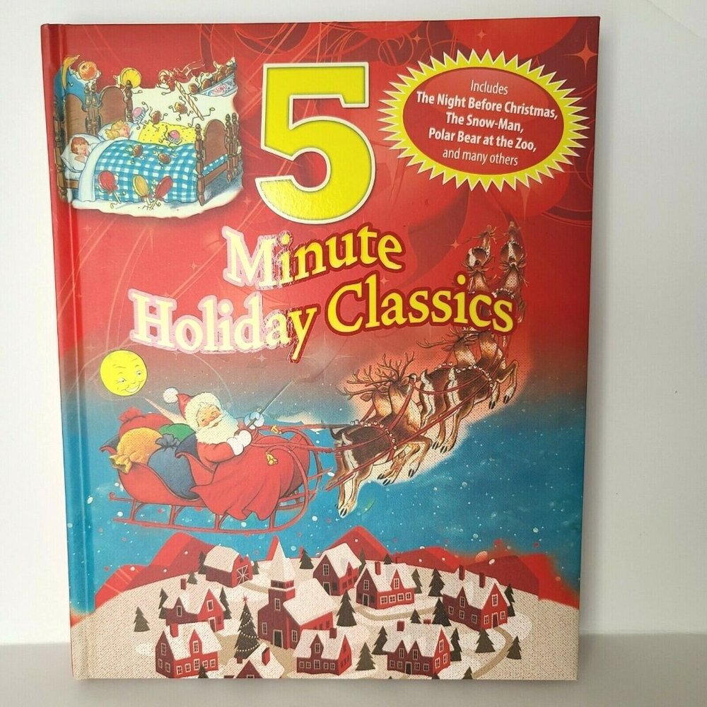 5 Minute Holiday Classics Hardcover Book Fern Bisel Peat Christmas Stories NEW